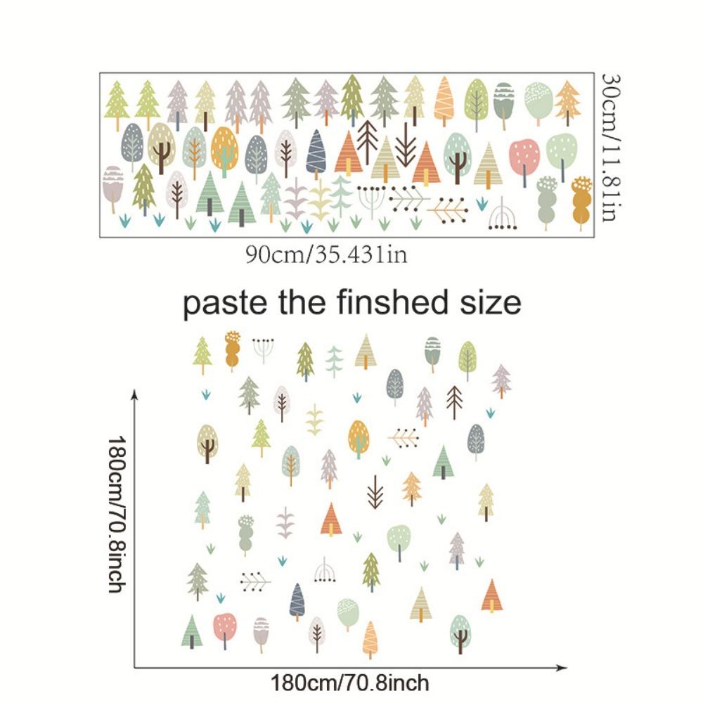 Boho Flowers Wall Stickers Watercolor Wall  Art INS Murals  Nursery Kindergarden