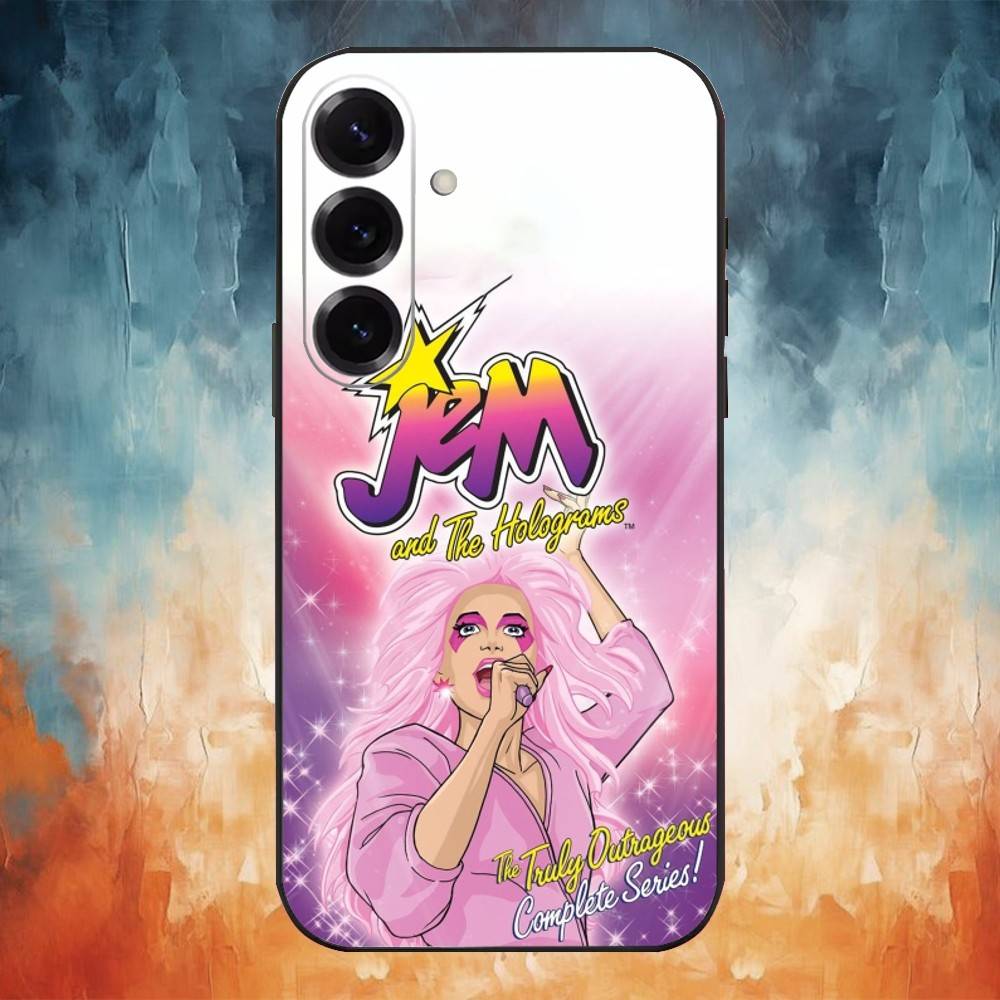 Чехол для телефона J-Jem And The Holograms для Samsung Galaxy A73, A72, A71, A70, A53, A52, A51, Другие Мягкий Черный Чехол