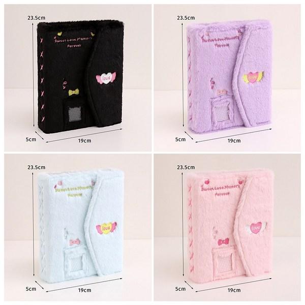 Songheung 6 Hole Poker Binder Album A5 40 Sheets 4 Compartment Double Sided Inner Paper Poker Album Diary, Black, 1 Piece