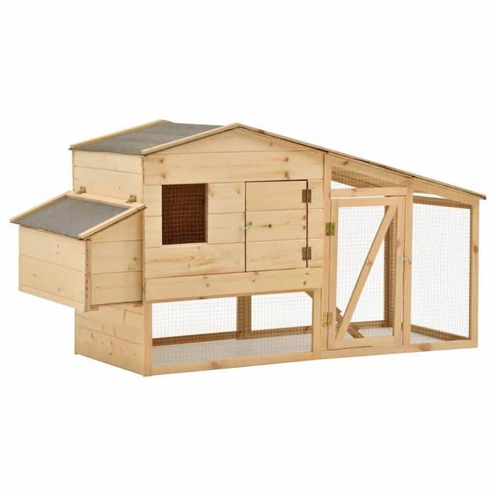Maison Exclusive - Poulailler Bois de pin massif 178x67x92 cm
