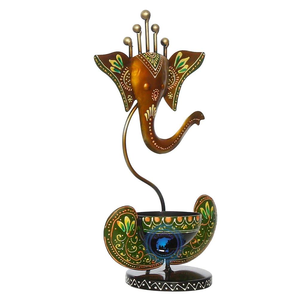 Tealight Candle Holder/Handicraft Metal/Candle Holder Stand Showpiece/Statue Home Decor, Living Room, Puja Room, Drawing Room