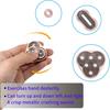 Hand Spinner Three-layer Dual Slider Spiral Texture Rotating Non-slip Stress Relief CNC Precision Machined Stainless Steel Slider Office Toy