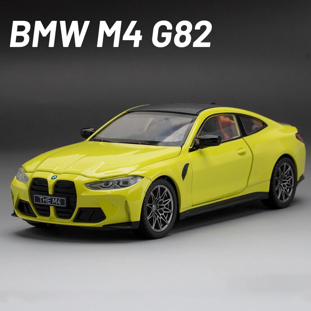 Масштаб 1/23 BMW M4 G82, модель автомобиля из сплава, литой под давлением автомобиль, звуковой свет, коллекция для любителей автомобилей, детский подарок на день рождения, металлические игрушки для мальчиков