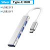 Высокоскоростной расширитель передачи данных USB C HUB Док-станция USB 3.0 Сплиттер Type-C 3.1