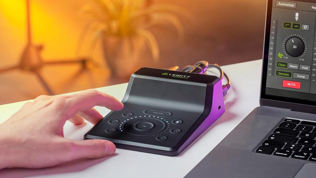 LEWITT CONNECT 2 Audio Interface Headphone Output Thin and Light XLR TRS Compatible USB-C