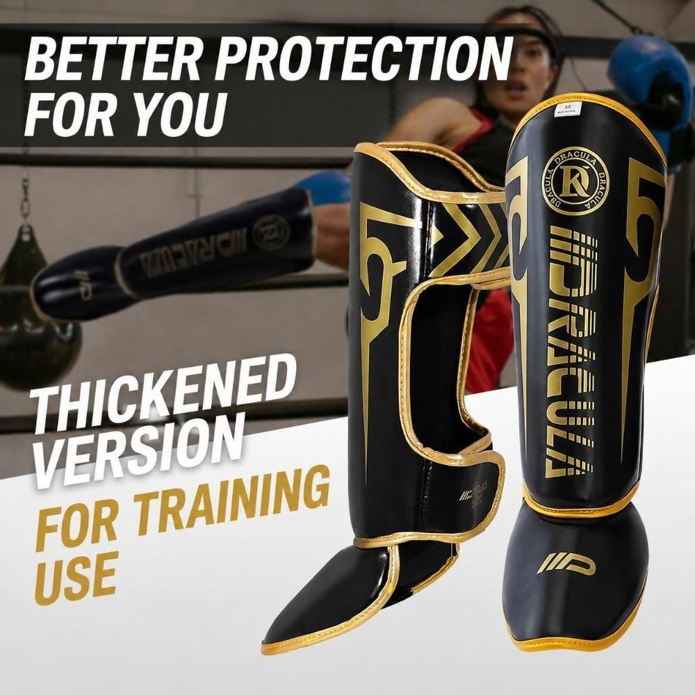Adjustable MMA Shin Guard Instep Protection Kickboxing Shin Pad for Men and Women