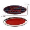 For Ford Mondeo Fusion Focus Fiesta Kuga Edge Transit Ecosport 12.5x5cm Car Front Emblem Logo Rear Trunk Badge Decal Decoration CVX1