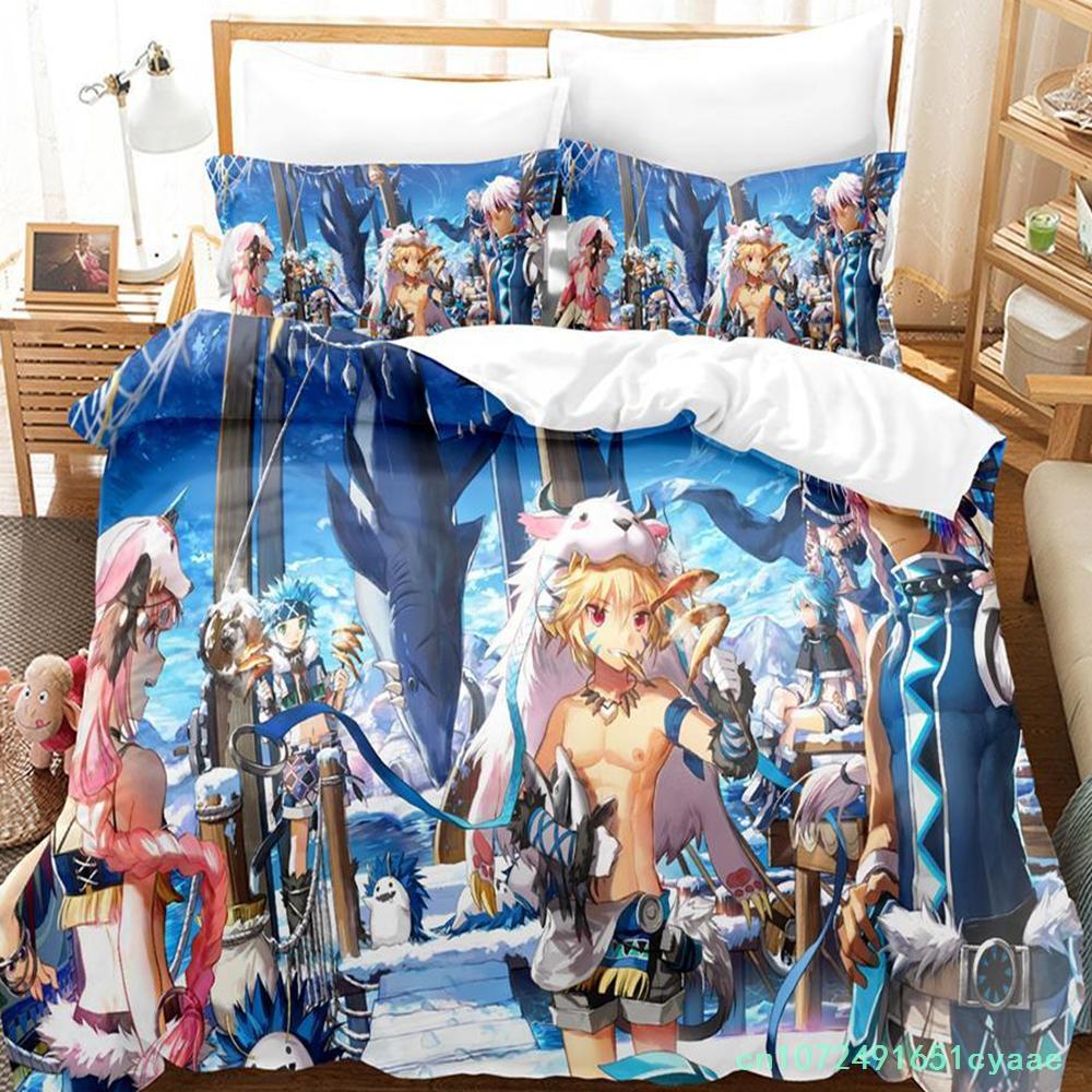 Новый комплект постельного белья Elsword Односпальный Твин Фулл Квин Кинг Размер Комплект постельного белья Взрослый Детская Спальня Пододеяльник Комплекты Аниме Parure De Lit Кровать