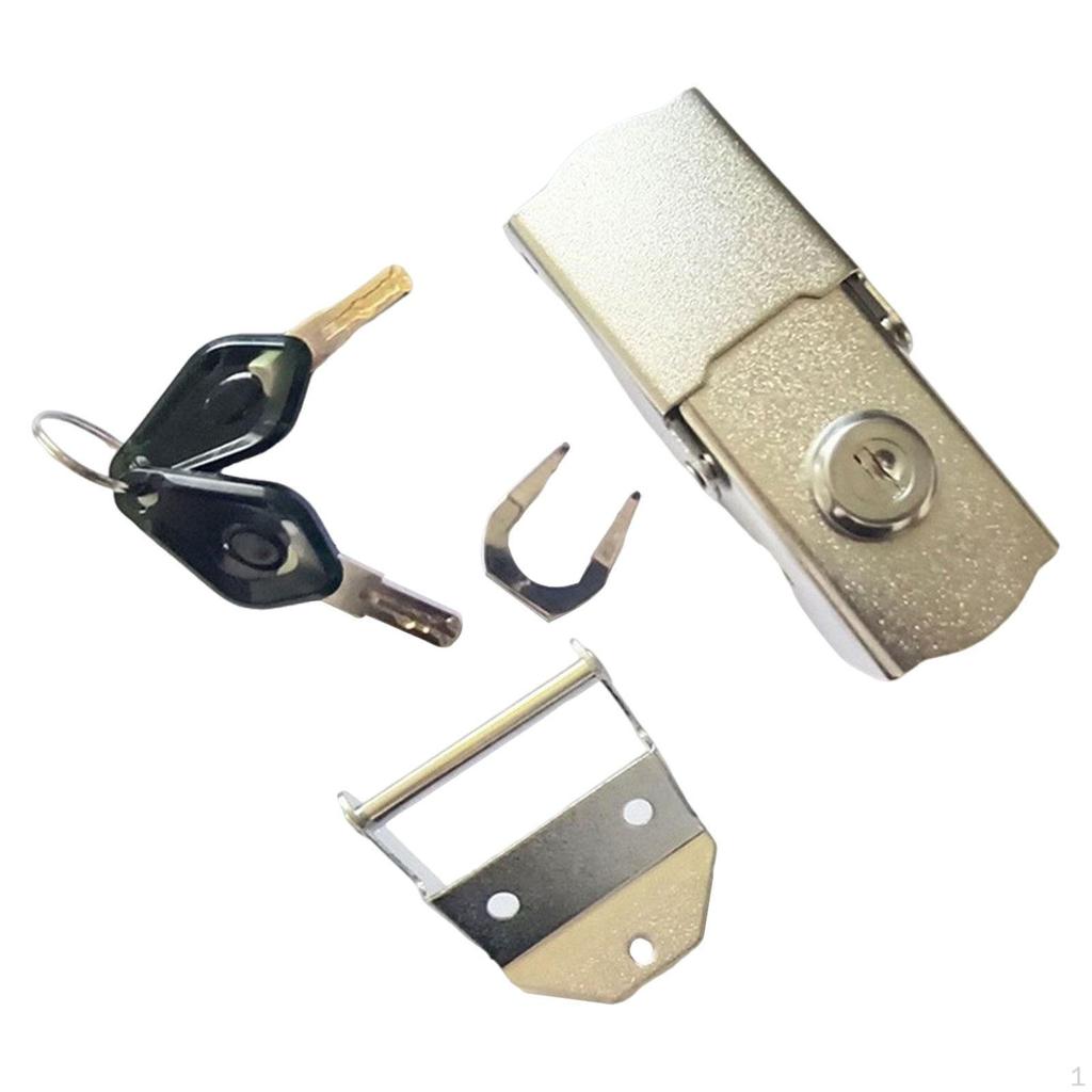 Motorcycle Rear Case Lock Metal for Luggage Carrier with Keys Anti-theft Retrofit Kit