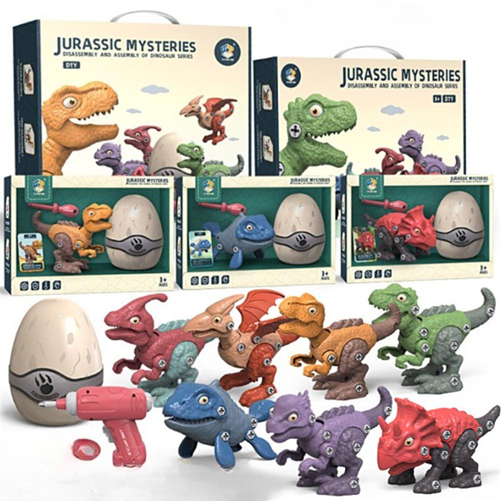 Take Apart Dinosaur Toys Children Diy Dinosaur Egg Disassembly Assembly Nuts Building Block Toys For Boys Gifts