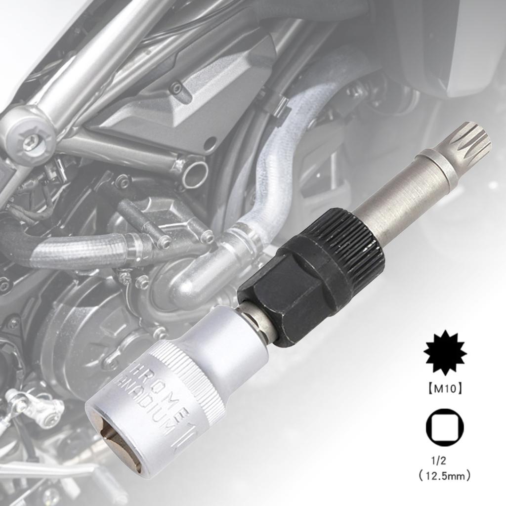 Сверло для головки шкива генератора M10 с 33 зубцами, инструмент для снятия центрального болта шкива генератора, торцевой ключ