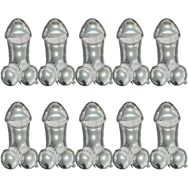 Bachelorette Party Balloon Set,10Pack Unique Bridal Shower Decor,Inflatable Bachelorette Party Games Toy,Funny Gag Gifts for Engagement