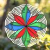 3D Metal Wind Chime Outdoor Garden Decor Handmade Sculpture Vibrant Star Pattern No Electricity Needed for All Seasons Durable Art