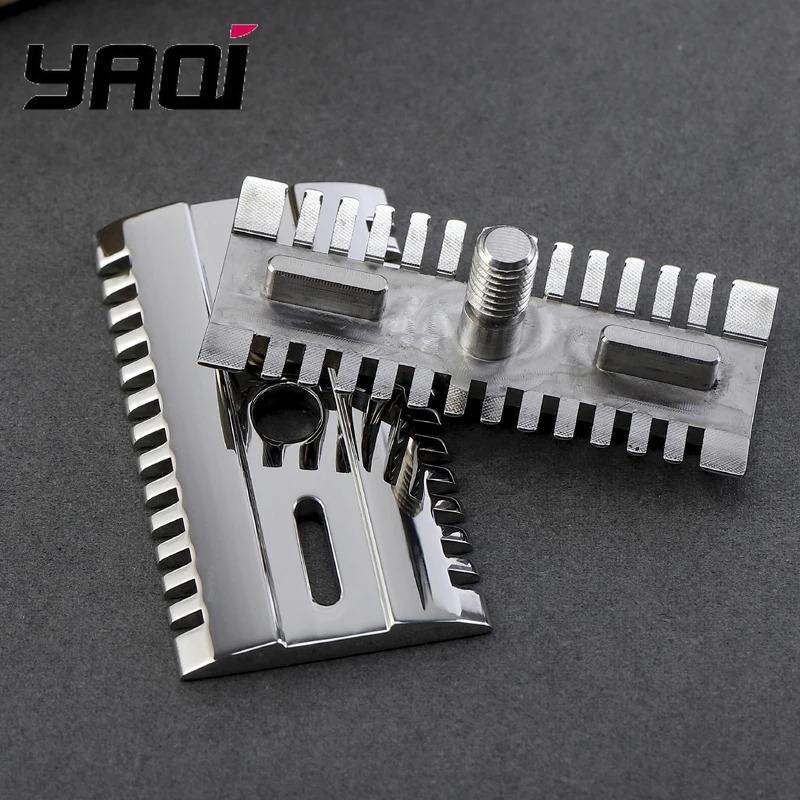 Yaqi Polished 316 Stainless Steel Safety Razor Head - Mellon Finish