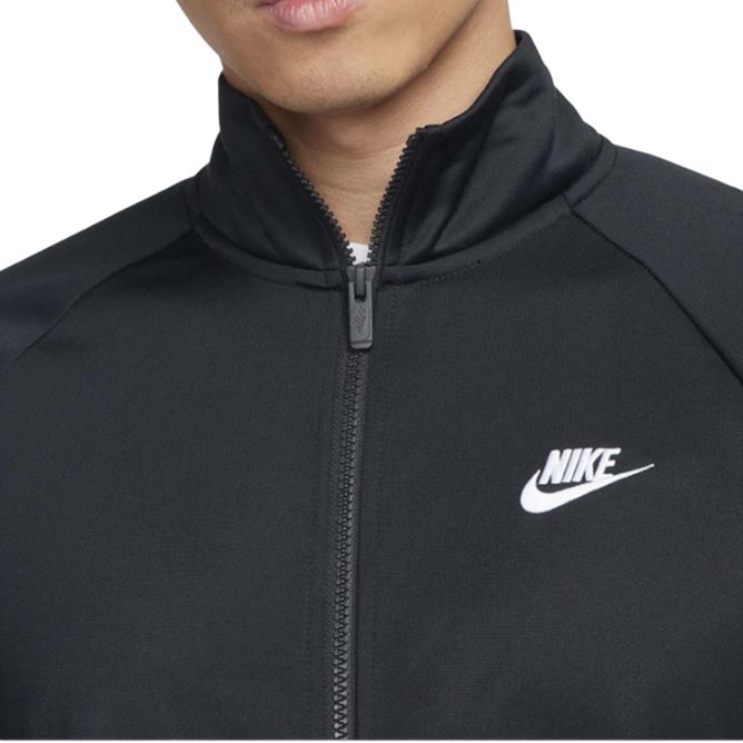 Nike Куртка с длинным рукавом и принтом логотипа на молнии, мужская черная FB7352-010