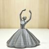 Вращающаяся балерина из 3D-печати, игрушка-спиннер, танцовщица балета, кинетическая настольная игрушка, расширенная сенсорная игрушка для снятия стресса для дома и офиса
