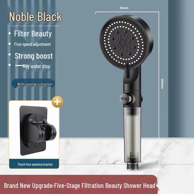 Многофункциональный черный душевой набор «Черная пятница» - Высокое давление и большой поток воды