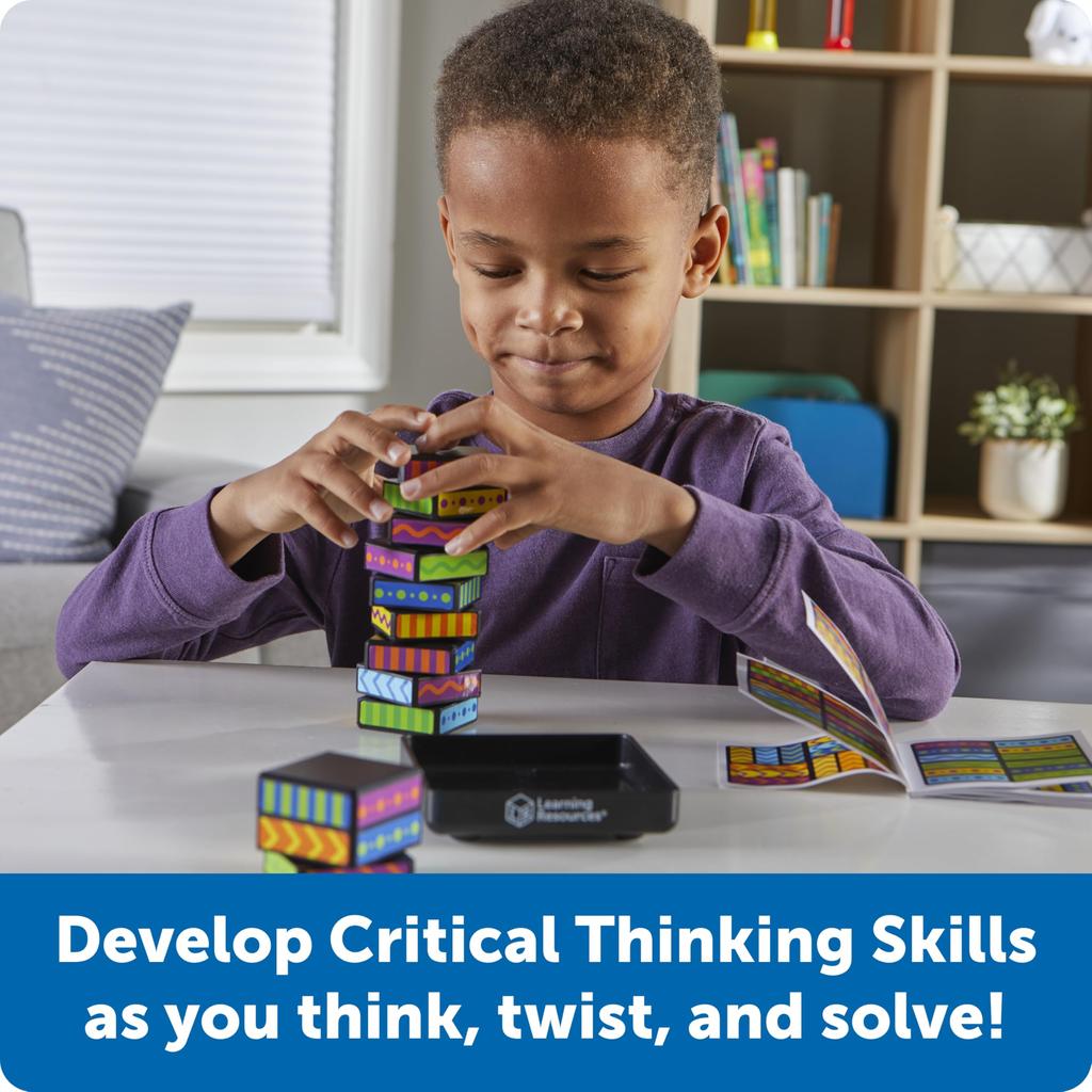 Learning Resources Plenometry Cube, 3D Puzzle, Fidget Toy, Sensory Toy, Fidget Cube, Brain Game, Math Manipulative, STEM Kit, Montessori