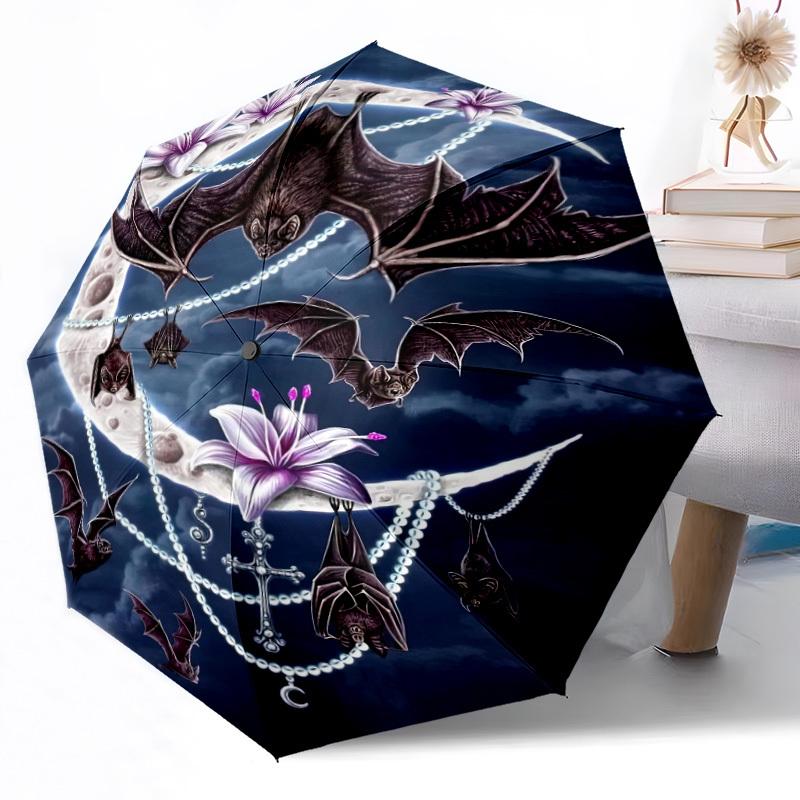 Celestial Yin Yang Symbol Outdoor Automatic Umbrella Compact Durable 8Rib Design Foldable Design Travel Essential Fashion Lovers Best For Christmas