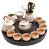 Ru Kiln Ceramic Kung Fu Tea Set, Home Office Tea Drinking Tea, Special Teapot Tea Cup Tea Table, a Complete Set
