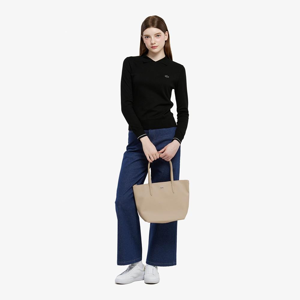 [Lacoste] Women's Color-Block Collar Sweater AF814E-55N031