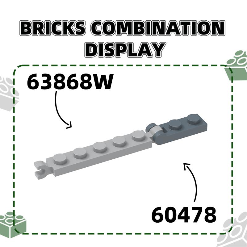 Нетоксичный 208 шт./лот 60478 1 x 2 с ручкой-стержнем на торцевом блоке Moc-цветные аксессуары, совместимые с изогнутым кирпичом, DIY-игрушки для детей