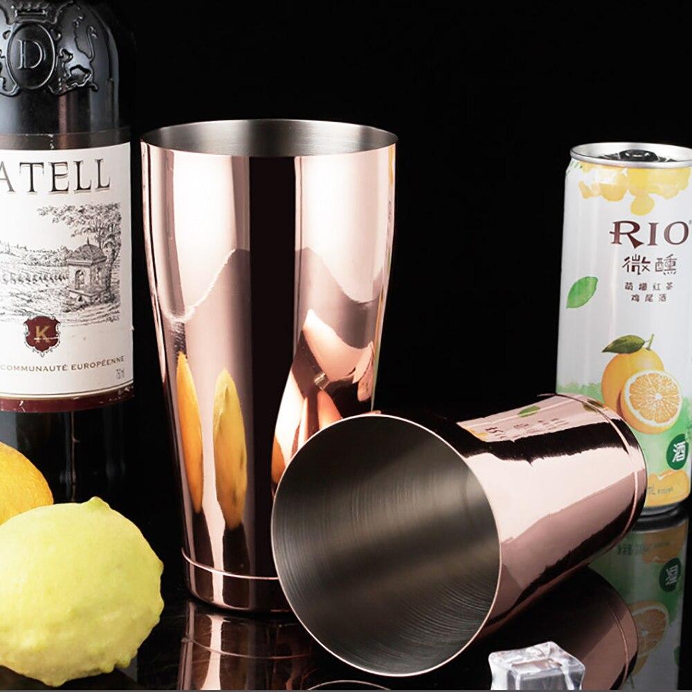 Stainless Steel Cocktail Shaker Mixer Wine Martini Boston Shaker For Bartender Drink Party Bar Tools 2-piece Set 550ML/750ML