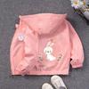 Girls' Coat Windbreaker Jacket Casual Hooded Top