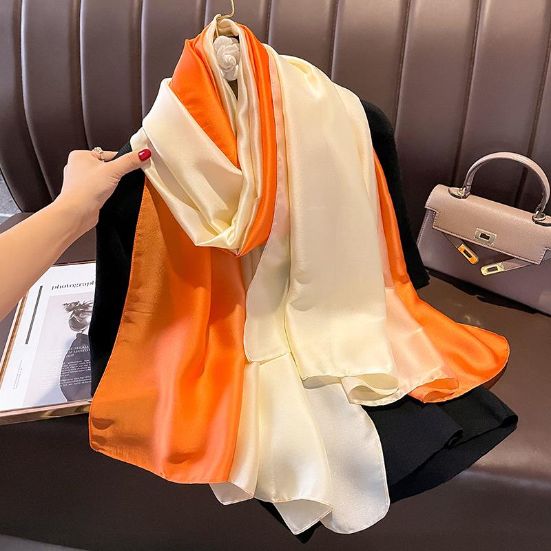 Women'S Elegant And Versatile Spring And Summer Sunscreen Autumn And Winter Warm Scarf Fashion Shawl Dual-Purpose