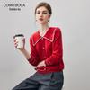 Comonboca 2025 Осень/Зима Высококачественный женский свитер 100% кашемир