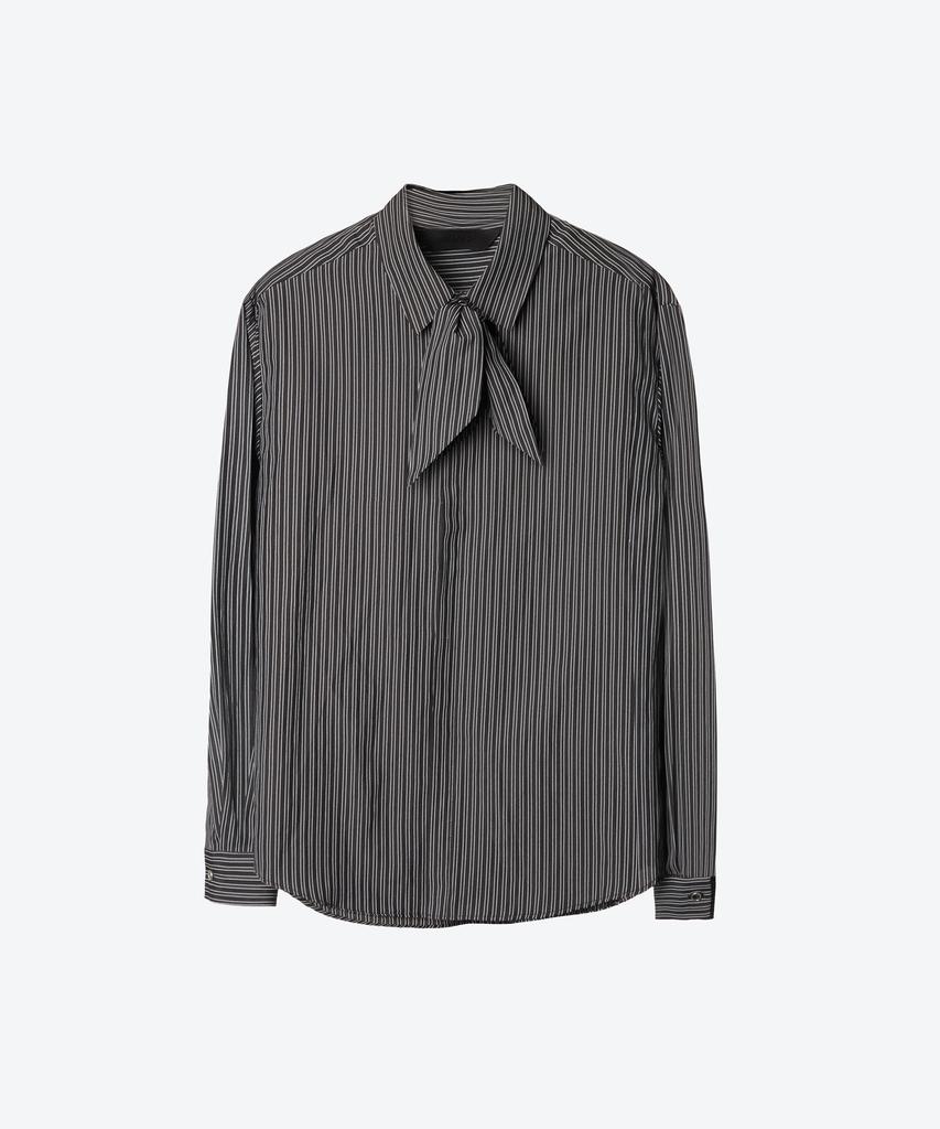 UNTAGE Cotton Stripe Shirt[Black(Unisex)]_Uts-Fs56