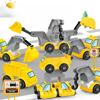 Игрушка-конструктор с деформацией крупных частиц, сборка-головоломка для инженерной машины «четыре в одном», подходит для мальчиков и девочек