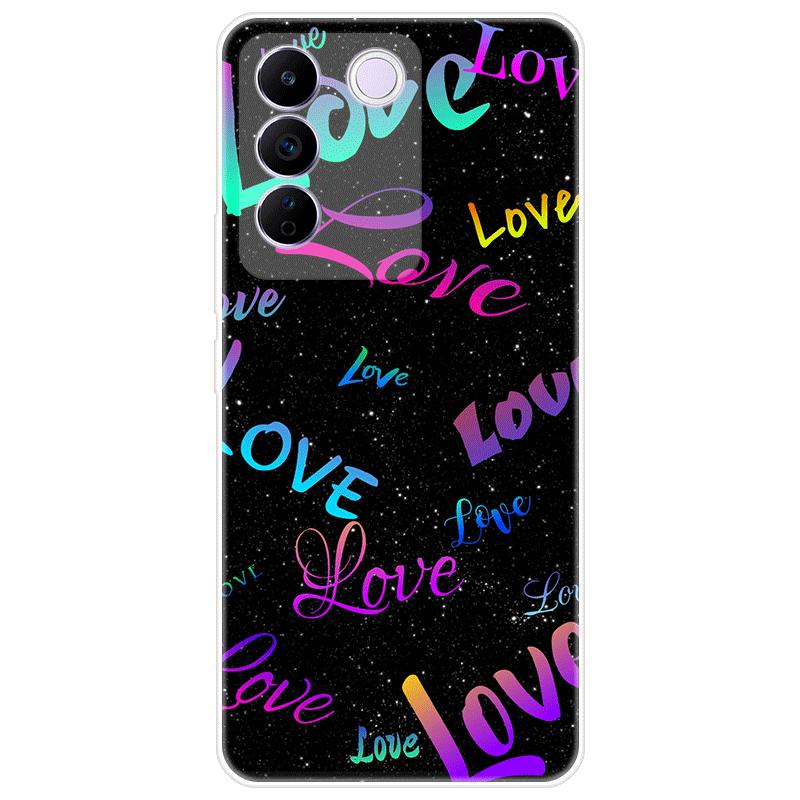 For Vivo V27e V 27e Case Soft Silicone Back Cover Cartoon Phone Case Diversification