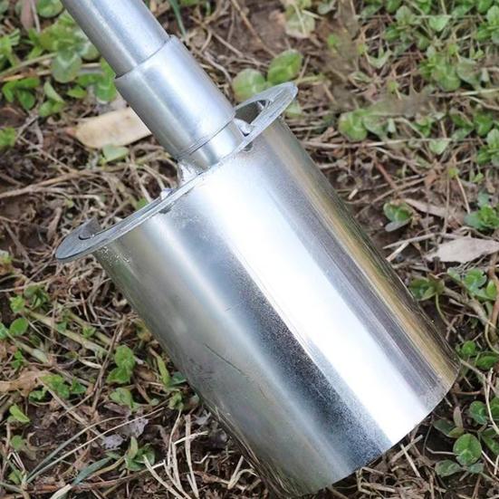 Инструмент для рассады луковиц с Т-образной ручкой Нержавеющий, устойчивый к коррозии Удобная ручка Многофункциональная дрель для посадки лампочек Аэратор для газона