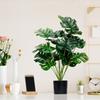 Artificial Monstera Plant Faux Monstera Leaves Bunch Fake Tropical Plants Indoor Decor Greenery for Home Office Living Room