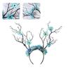 Flower Crown Hair Wreath Deer Antlers Headbands Reindeer Headdress Floral Headwears Holiday Wedding Photo Props