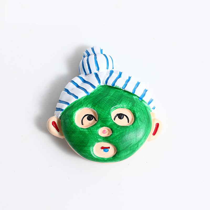 Магнитная паста для холодильника, украшение, 3D магнитный магнит на холодильник, мультфильм Ван Гог, Мона Лиза, испанская девушка, сувениры для туристов со всего мира