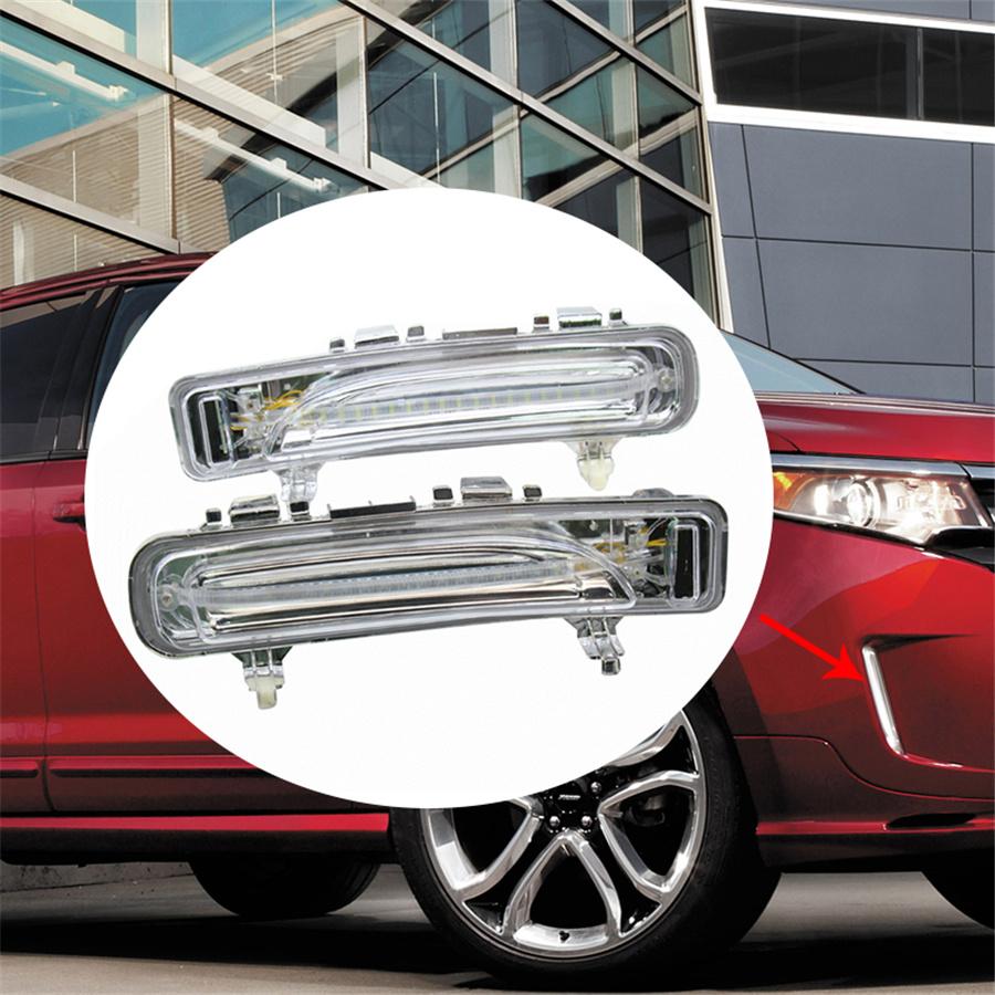 Pair 33-LED White Daytime Running Lights For Ford Edge 2011-2014