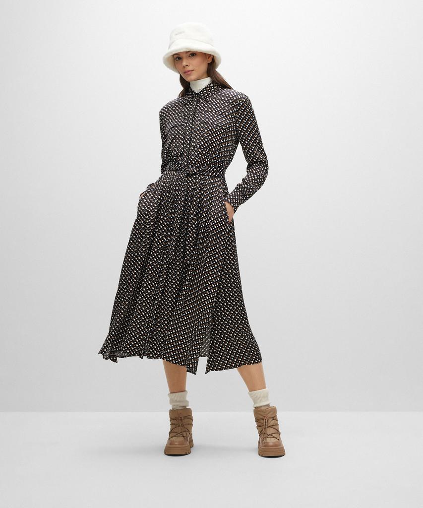 Boss Women'S Patterned Midi Dress 50479910_960