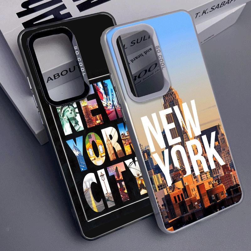 Мягкий чехол для телефона NYC New York City для Samsung A17 A16 A15 A14 A13 A57 A56 A55 A54 A53 A37 A36 A35 A34 A33 A26 A25 A24 A23 A52