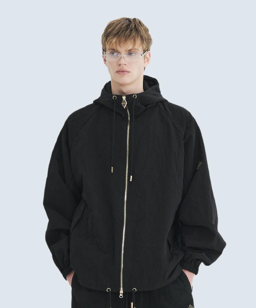 Crakkami Crack Piping Windbreaker (Black)