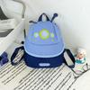 Kids Cotton Cartoon Fruit Hat Backpack With Contrasting Stitching And Soft Polyester Lining For School Use