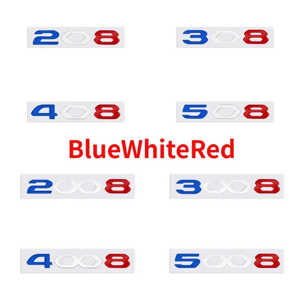 3D Metal Car Front hood Emblem Sticker for Peugeot 208 308 408 508 2008 3008 4008 5008 Auto Body Rear Trunk Letter Badge Decals R1