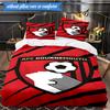 3PCS Afc Crest Bournemouth Printed Soft Bedding Set,Including 1pc Duvet Cover And 2pcs Pillowcases Perfect for Bedroom, Dormitory, Fan gift