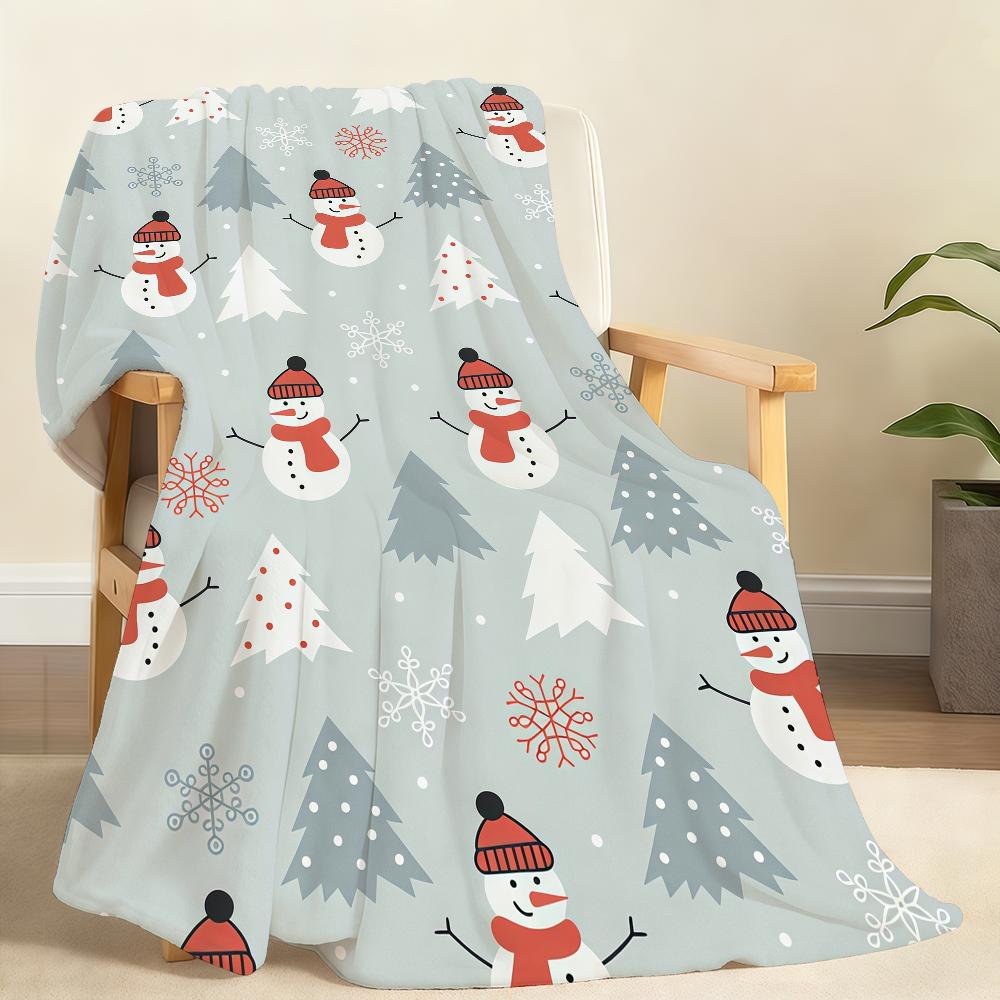 M Merry Christmas Santa Claus Blanket For Soft Throw Blanket for Picnic Bed Sofa Home Bedroom Cozy Warm Comfortable