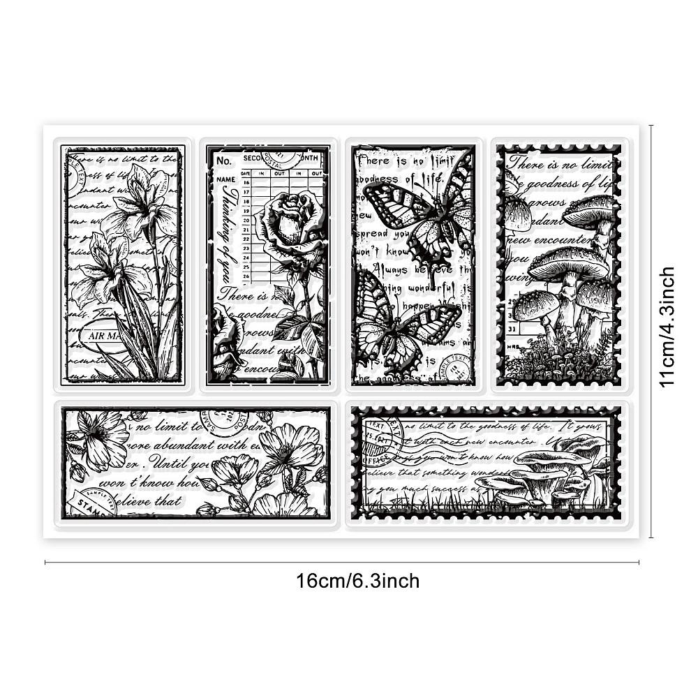 PVC Plastic Stamps for DIY Scrapbooking Photo Album Decorative Cards Making Stamp Sheets Stamp Pattern 160x110x3mm