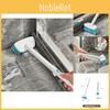 Bathroom Bristle Hard Floor Brush With Foldable Long Handle For Tile Cleaning