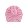 Infant Turban Baby Hat Solid Cotton Headwraps for Newborn Baby Girl Boy Cap Kids Donut Knot Beanies Bonnet Hair Accessories