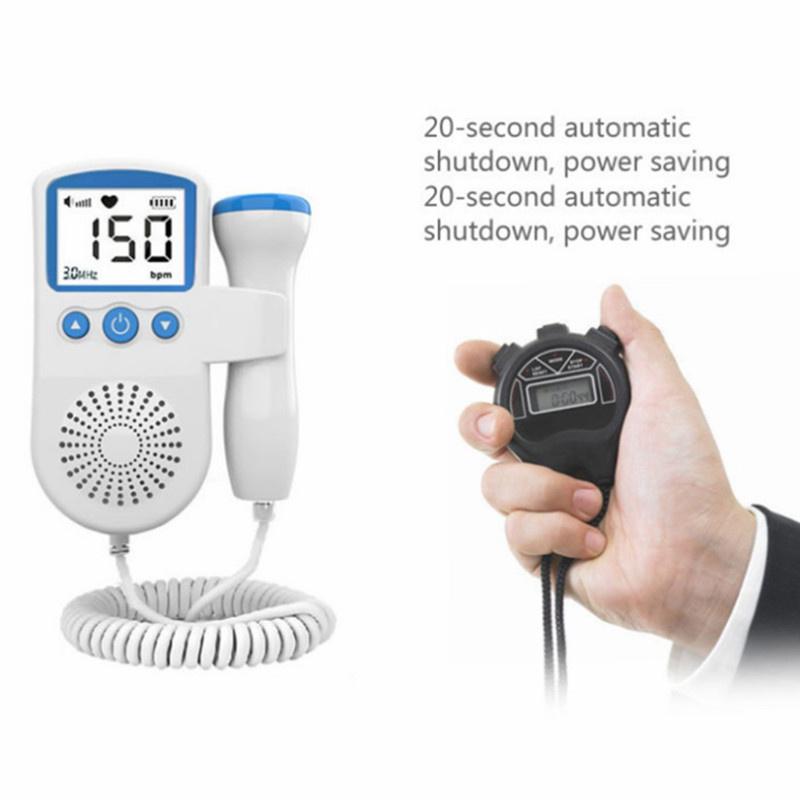 Ультразвуковой монитор сердечного ритма, детский датчик сердечного ритма, водонепроницаемый портативный пренатальный монитор сердечного ритма