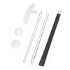 Клюшка для гольфа Putter Silver Aluminum Alcaf Rubber Съемные 3-секционные стержни с 2 тренировочными мячами для